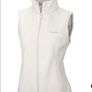 White Columbia Fleece Vest Small